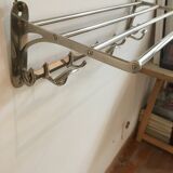 20s chrome wall coat rack