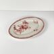 Oval dish "Fontange" Sarreguemines, red, 1920-1950
