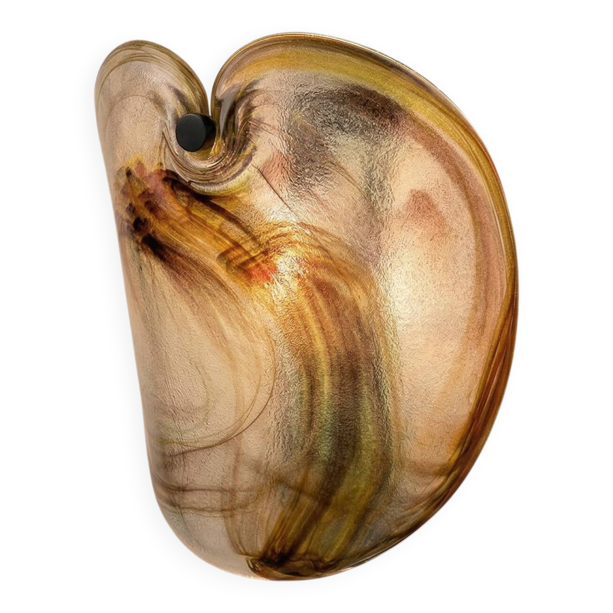 Applique en verre Holmegaard par Per Lütken, Danemark, années 1970.