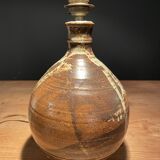 Beautiful ceramic table lamp signed La Salicorne