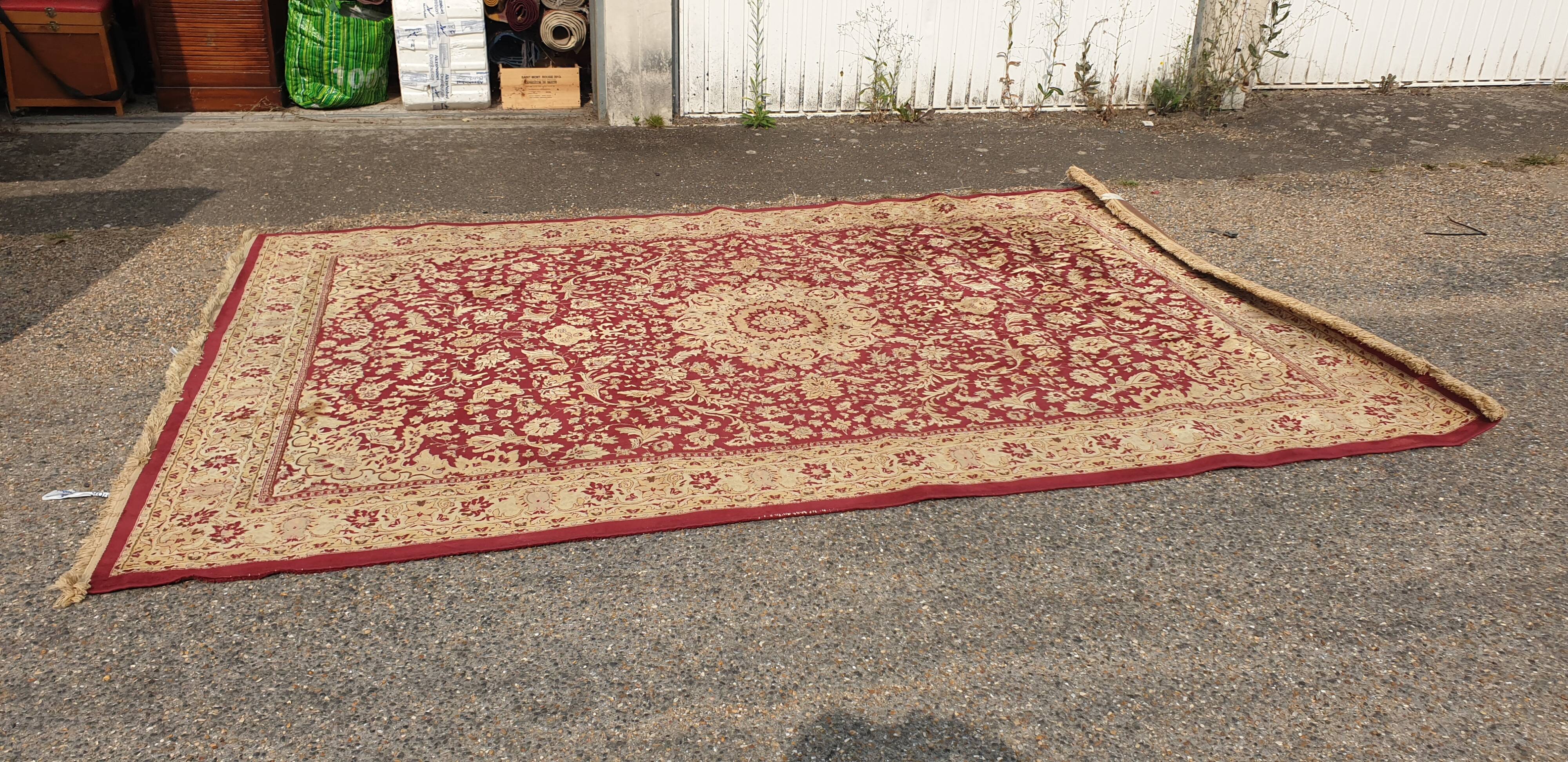 Oriental silk wool rug