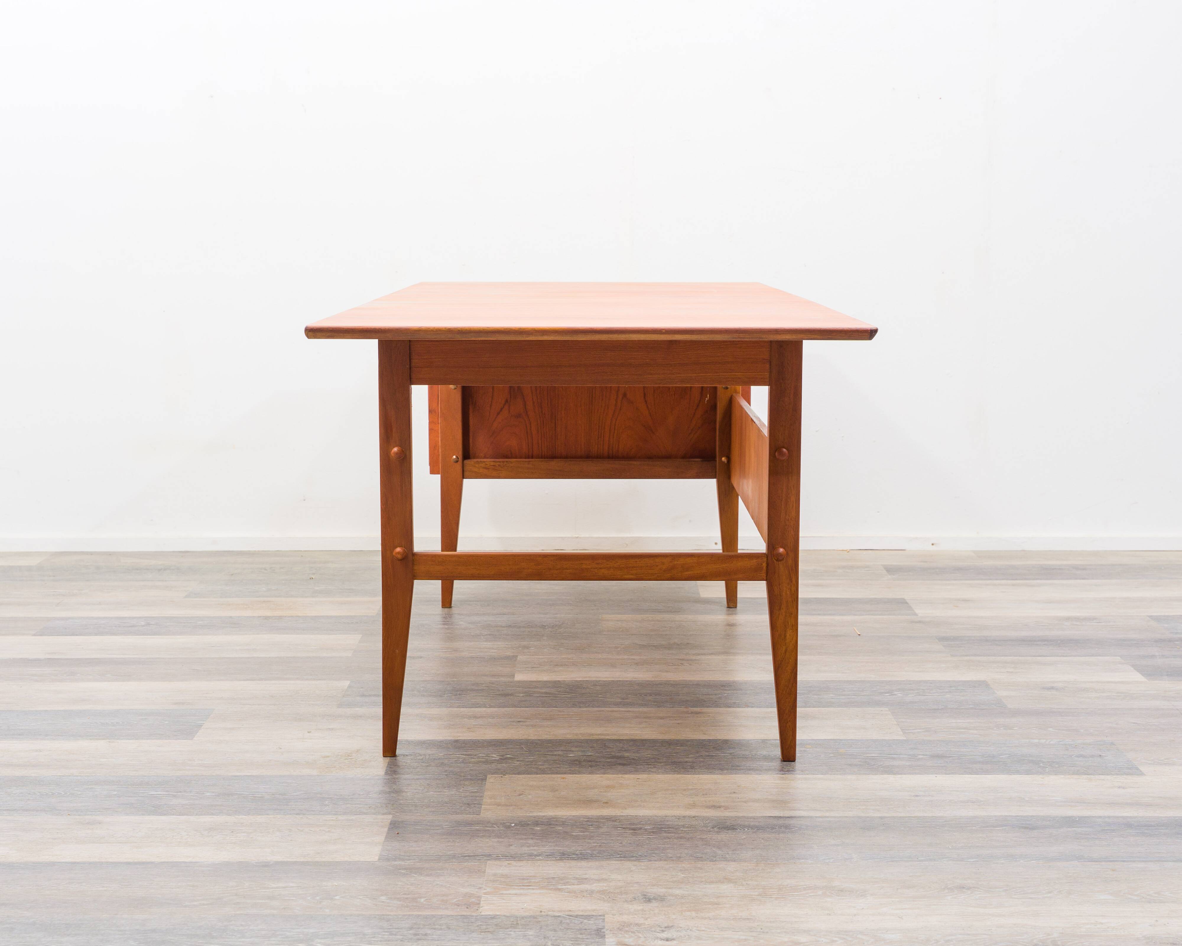 Filigree Danish-style desk, 1960s, in teak