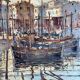 Peinture huile sur toile port de Martigues