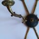 Pair of bronze sconces in Empire House Creation "R.B" 1950/1960