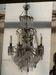 Louis XV style "Fontaine" chandelier in bronze and 20th century pendants