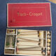 Antique wooden table croquet set