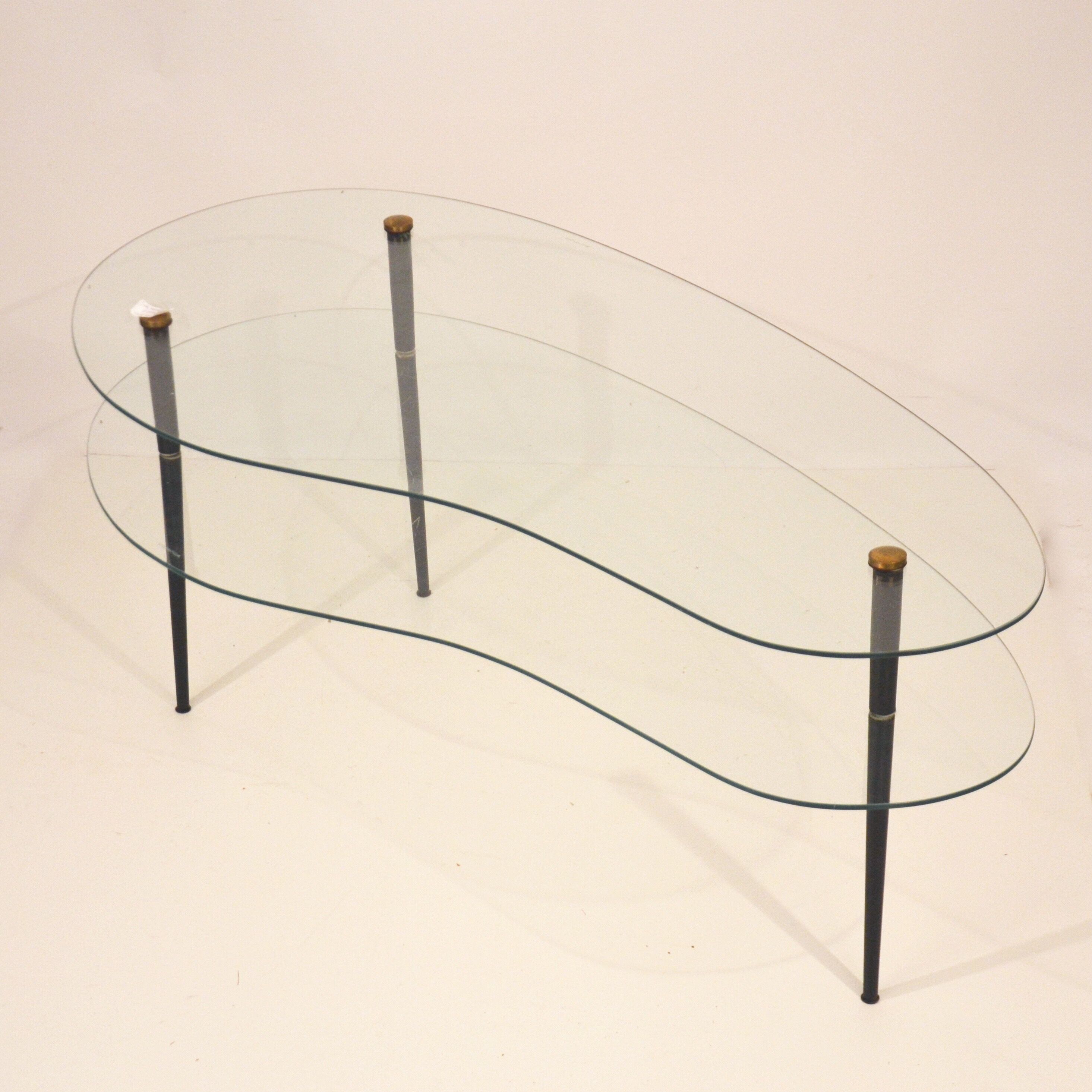 Modernist glass coffee table