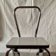 Vintage stepladder in Formica, wood and chromed metal