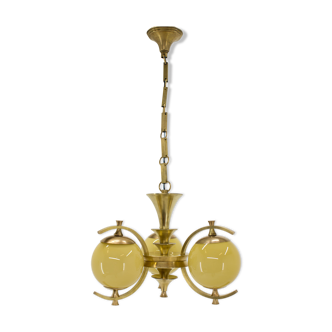 Brass chandelier, 1920s