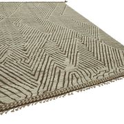 Handwoven Tribal One of a Kind 272 cm x 375 cm Beige Wool Carpet