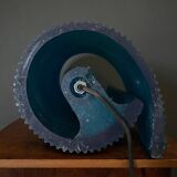Lampe spirale bleue design signée Artco