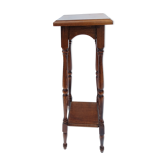 Sellette en bois foncé