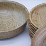 Glazed ceramic service Vallauris 1950'