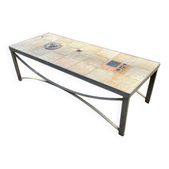 Belle Table basse vintage STOCKHOLM 1971 – style capron