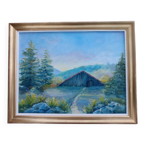 Huile sur toile vintage