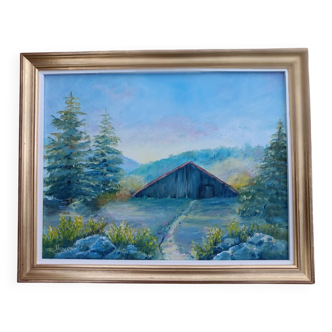 Vintage oil on canvas