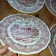 Fontebasso “Swiss Landscape 1760” Rose | Ensemble de Collection 9 Assiettes