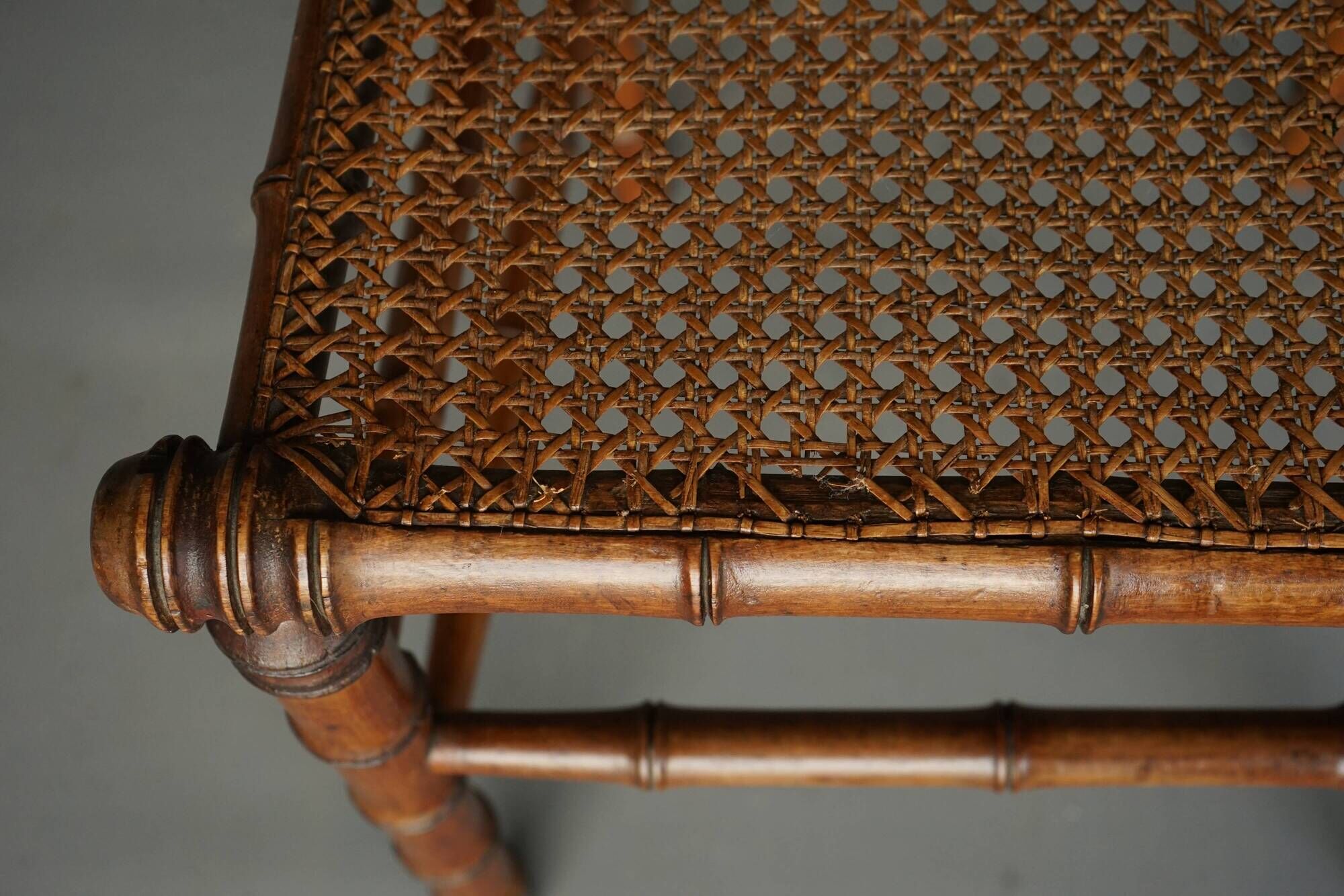 Antique American Faux Bamboo Side Chair. 1880s