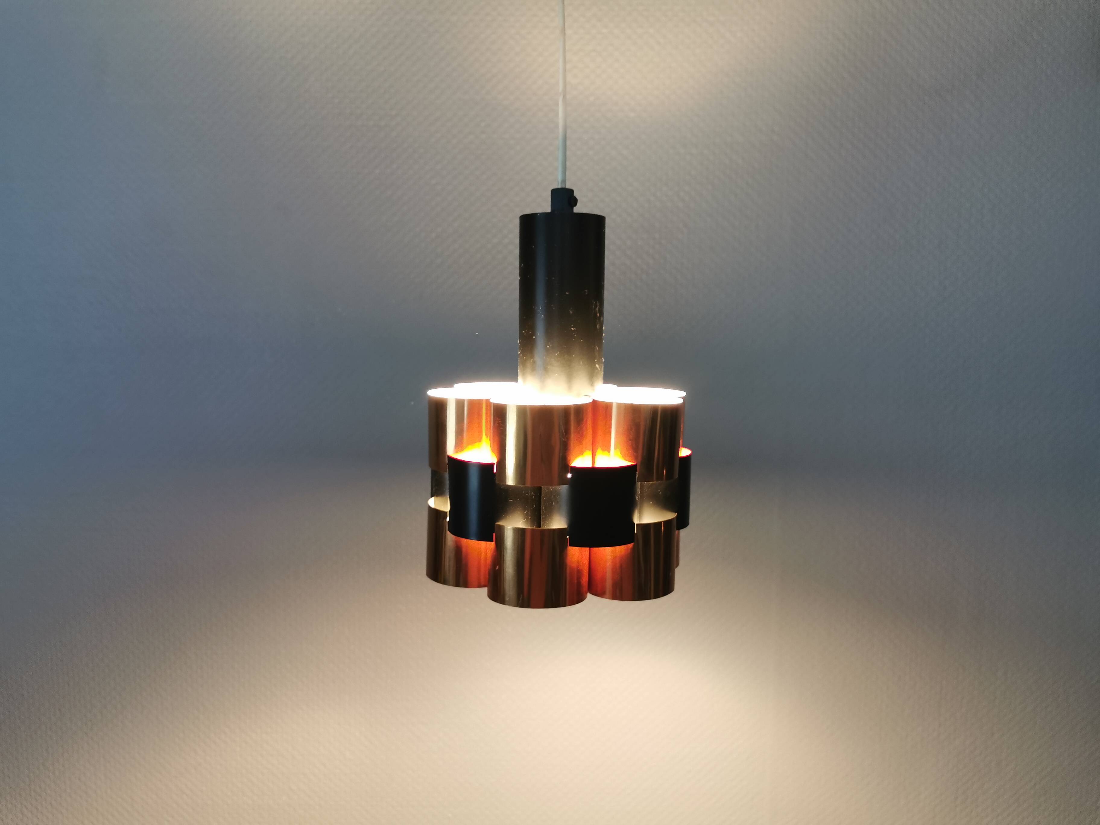 A pendant lamp, designed by Danish Werner Schou 1960-70s.