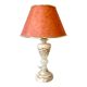 Vintage lamp in alabaster and mother-of-pearl