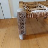 Tabouret bas en bois