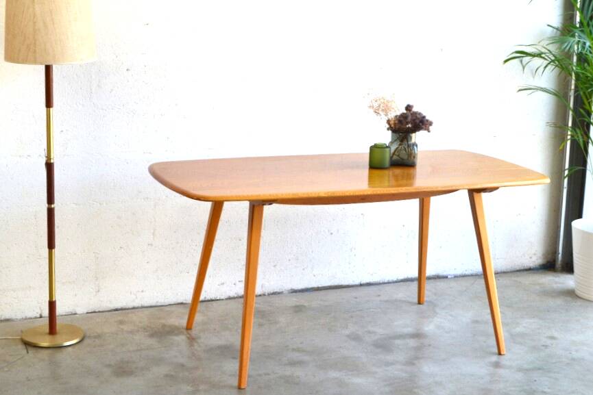 Rectangular table / desk by Ercol * 151 cm