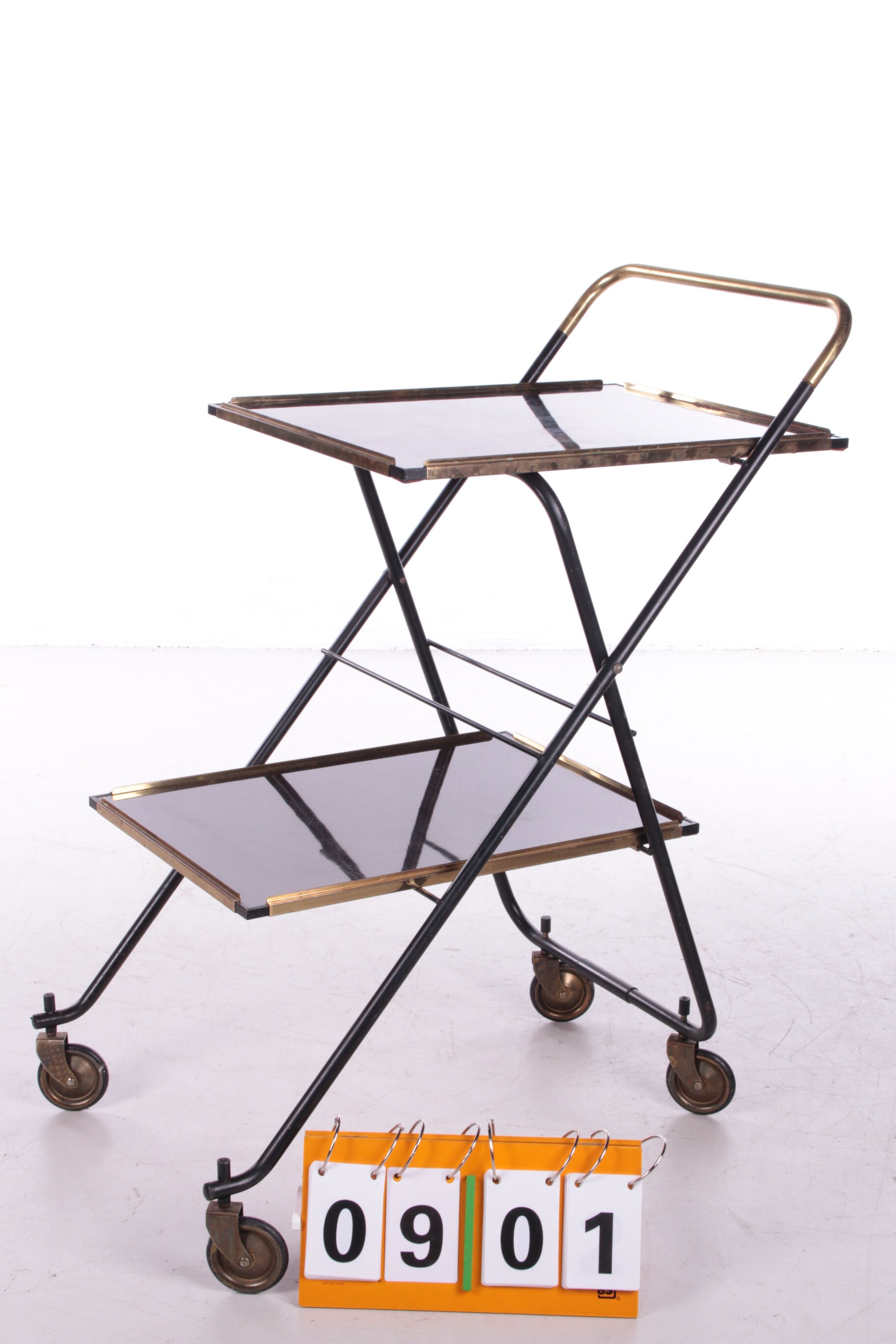 Vintage french serving trolley or drink cart, 1960