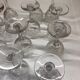 Set of 12 cut crystal stemmed glasses from the Nancy crystal factory, art deco
