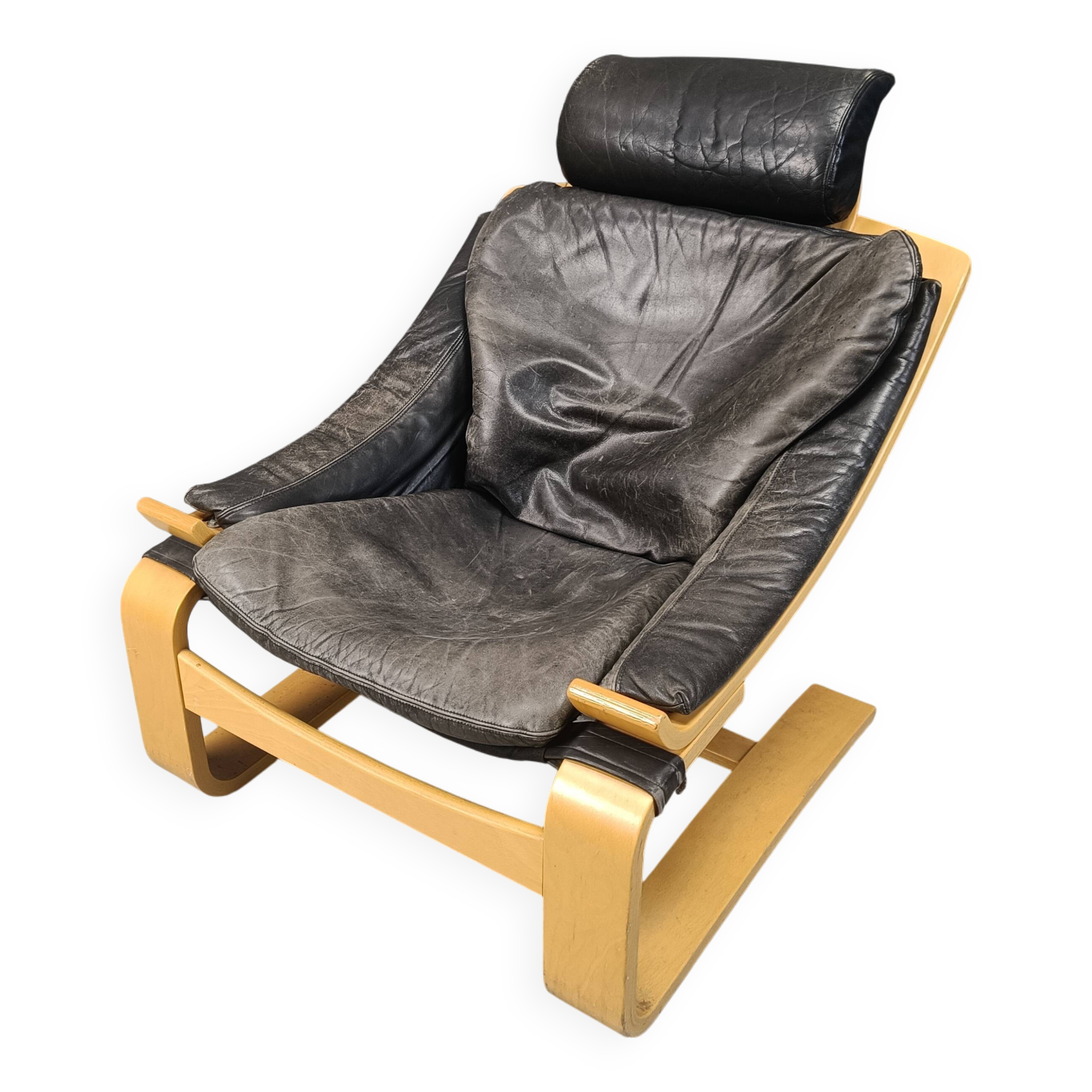 Fauteuil suédois Kroken par Ake Fribyter pour Nelo Möbel, années 1970