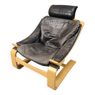 Fauteuil suédois Kroken par Ake Fribyter pour Nelo Möbel, années 1970
