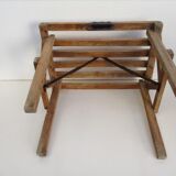 Antique wooden folding seat