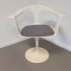 2 x chaise Tulip Lusch, rare, 1972, design blanc, design vintage Colani
