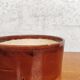 Glazed stoneware salad bowl