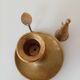 Set of 2 brass cellar rat candlesticks