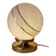 White Clichy Glass Globe Touch Lamp