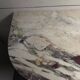 Louis XVI style console in gilded wood with a marble top.