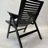 Niko Kralj Slovenian Rex Plywood Folding Chair for Stol 1950s in Black