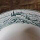 Round hollow dish, Iron earth, Saint Amand, milkmaid model, goat decoration