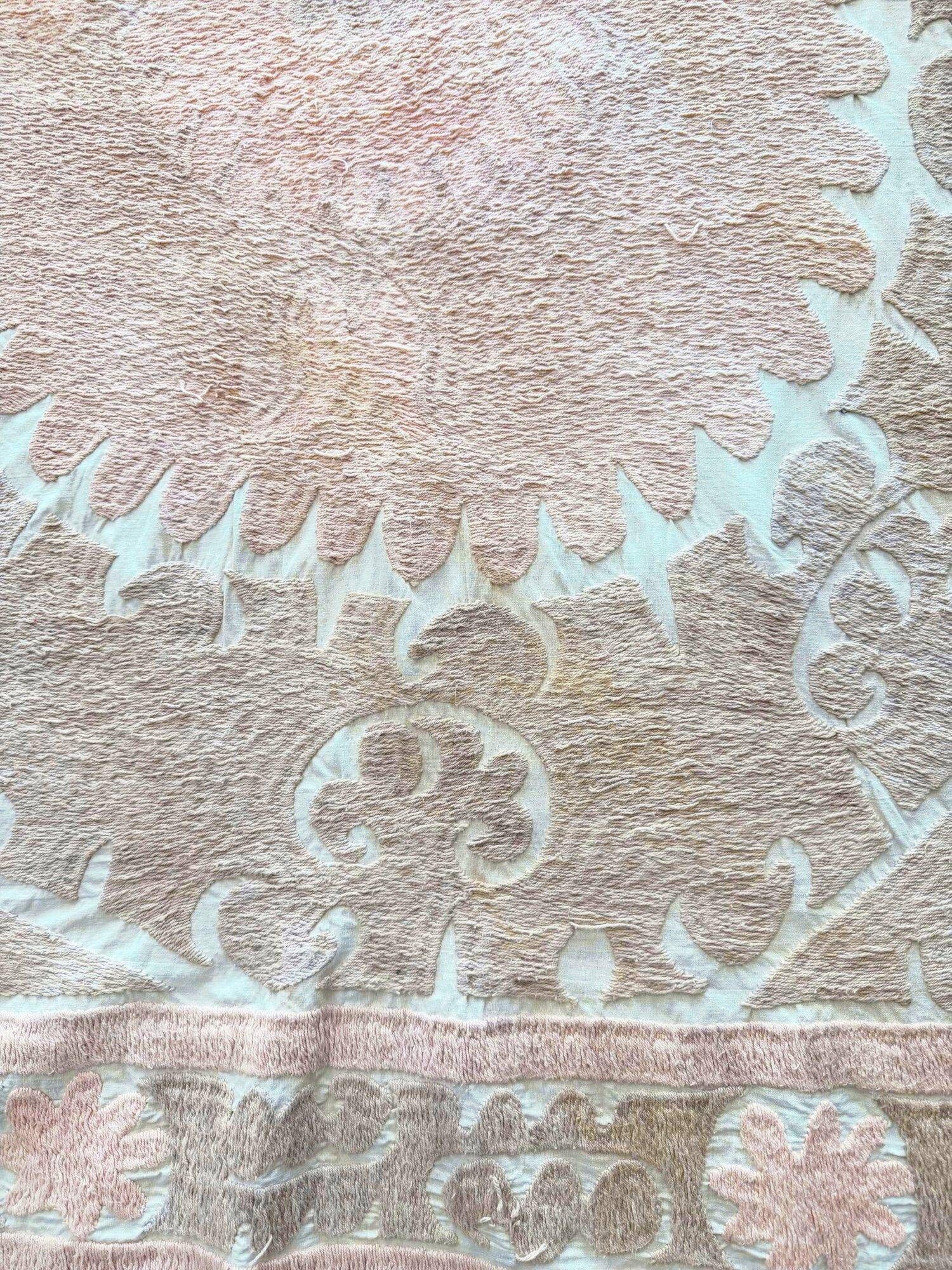 Vintage hand-embroidered tablecloth 138x155 cm