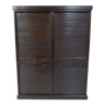 Vintage oak filing cabinet with roller shutters