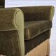 1970s, Danish lounge chair, low, furniture velour, ash wood legs.