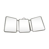 Vintage barber's triptych mirror