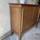 Vintage wooden sideboard sliding doors 60s