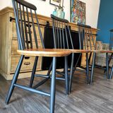 Series of 4 Scandinavian chairs