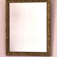 Miroir rectangulaire Art déco, cadre doré et travaillé