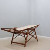 Mid century F.lli Castelli folding deck chair 1940s