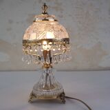 Lampe en cristal à pampilles