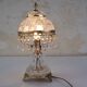 Lampe en cristal à pampilles