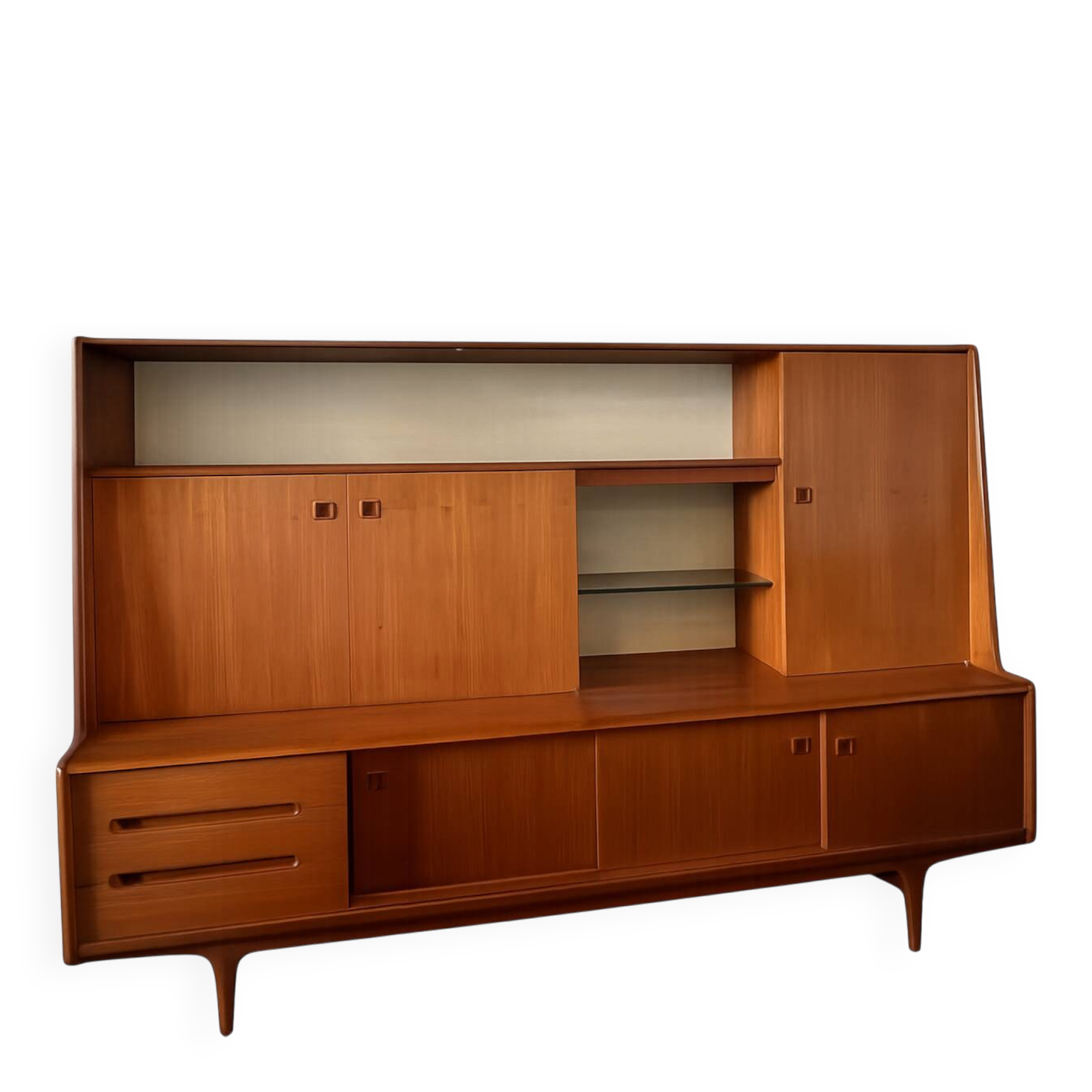 Scandinavian buffet - sideboard - in blonde teak