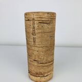 Vintage stoneware roller vase